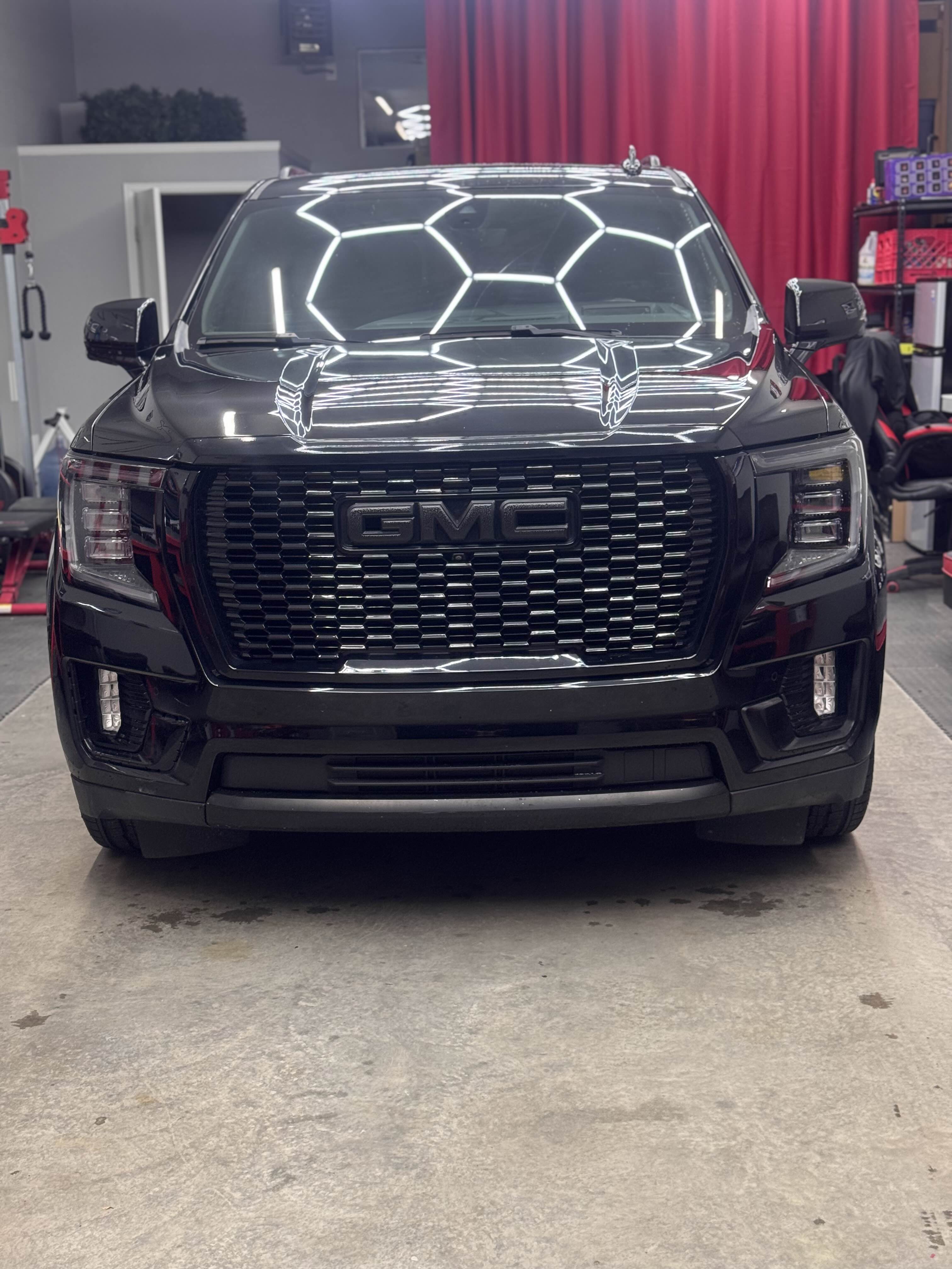 Black GMC Yukon Denali Front